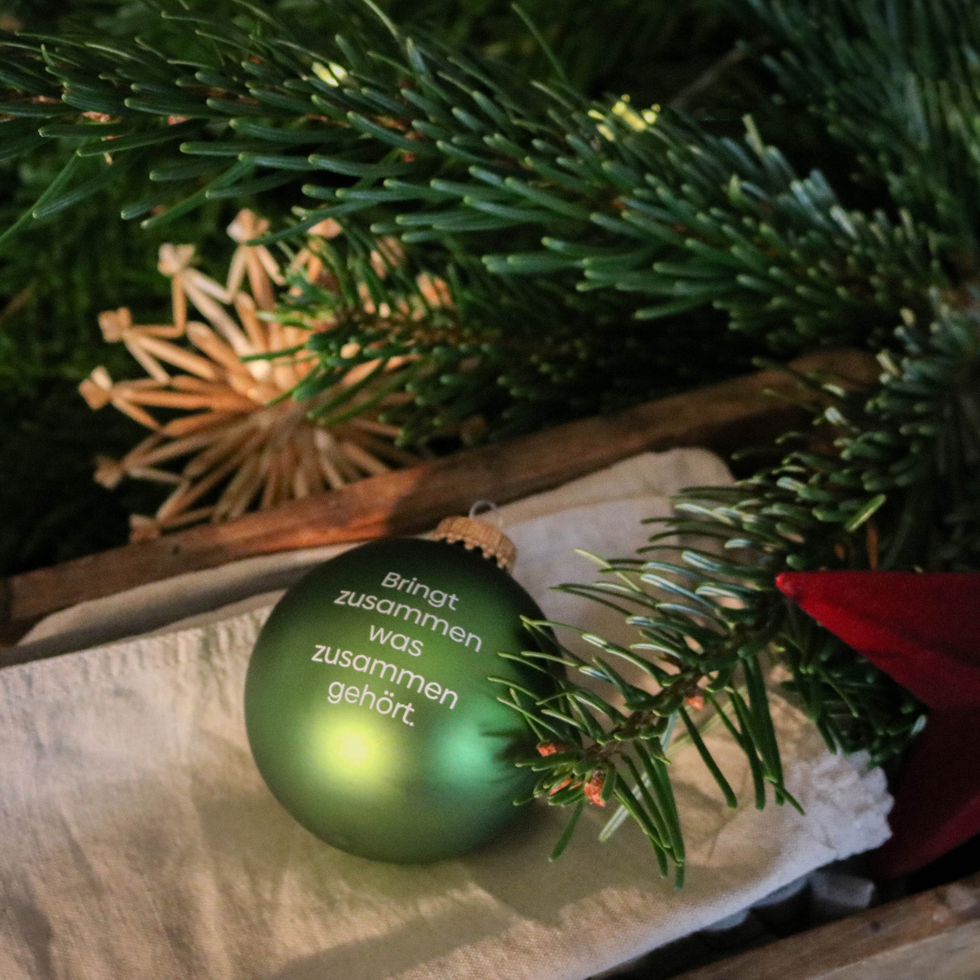 Böttger-Bitter Weihnachtsbaumkugel Grün